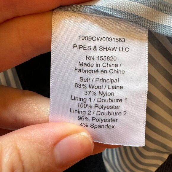 Veronica Beard Matteo Blue and Black Plaid Long Dickey Blazer Jacket - Picture 9 of 16